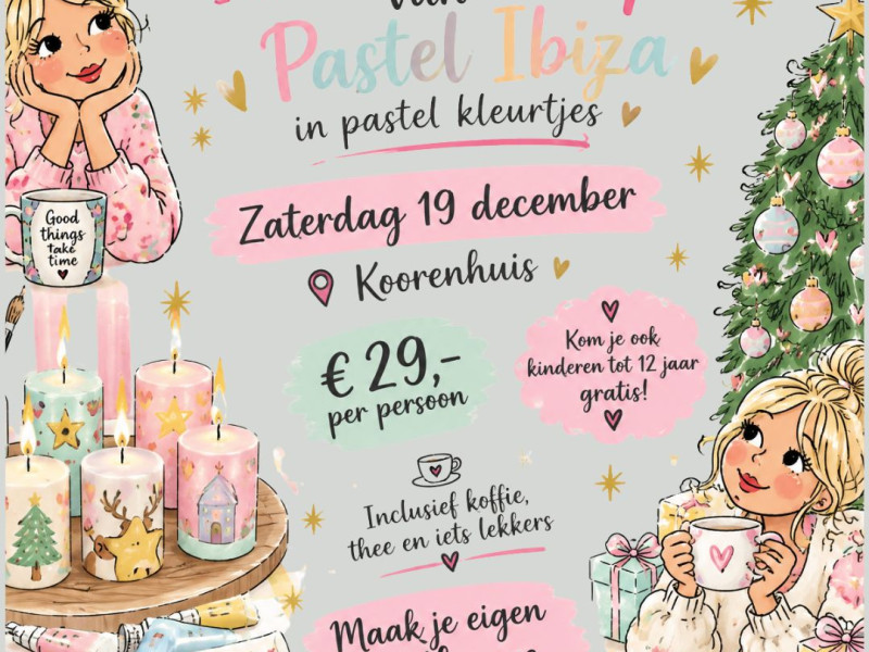 Kerstworkshop kaarsen maken - Koorenhuis - Vrouwen workshops, Creativiteit, Kinderworkshop