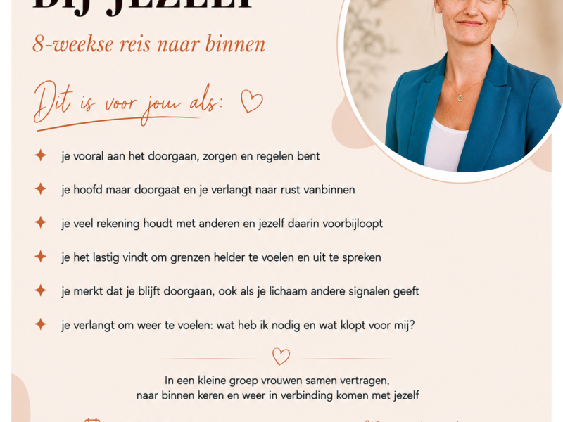 8-weekse Thuiskomen bij jezelf