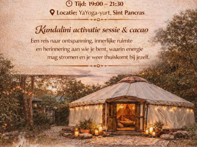 Cacao&Kundalini Activatie Sessie  - Cérémonie de cacao, Voyage Intérieur