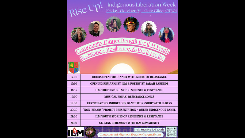 Rise up! Community Dinner Benefit for Indigenous Youth: ILM Week