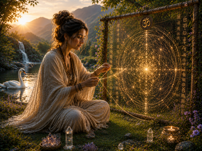 Temple of Creation ; Lichtweven met oude Wijsheid