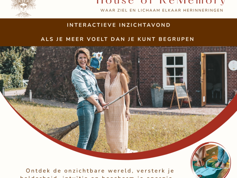 Interactieve inzichtavond - Als je meer voelt dan je kunt begrijpen