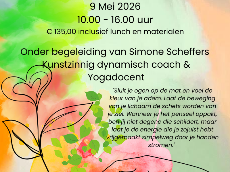 Yoga Retraite dag met Intuitief Schilderen