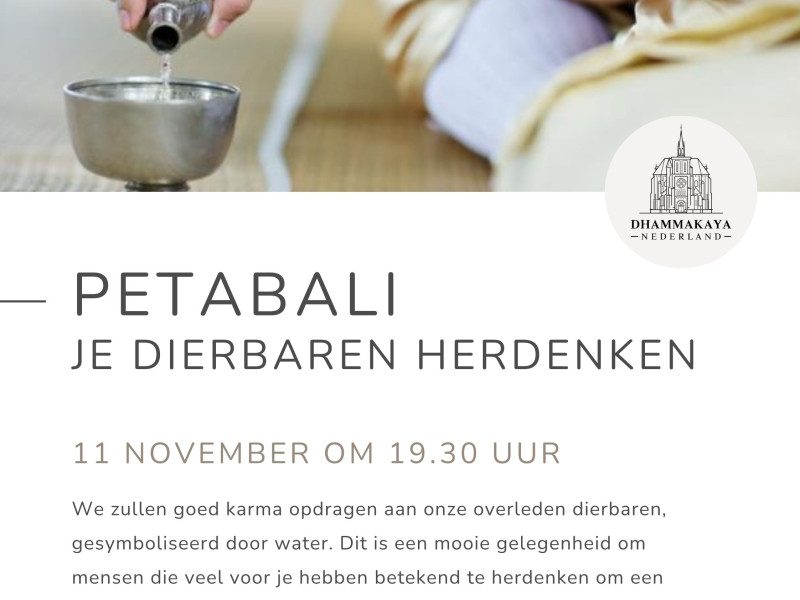 Petabali – Je dierbaren herdenken