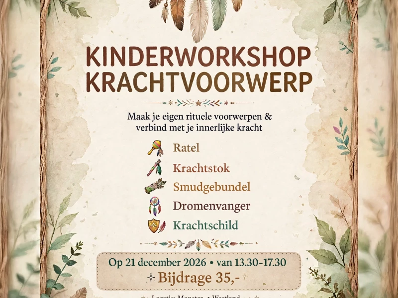 Kinderworkshop Krachtvoorwerp maken