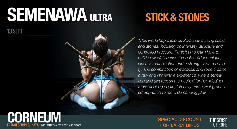 Shibari Semenawa workshop - Sticks & Stones