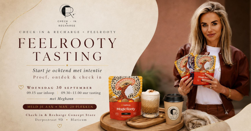 Check-in & Recharge | FeelRooty Tasting - Relaxation, Santé