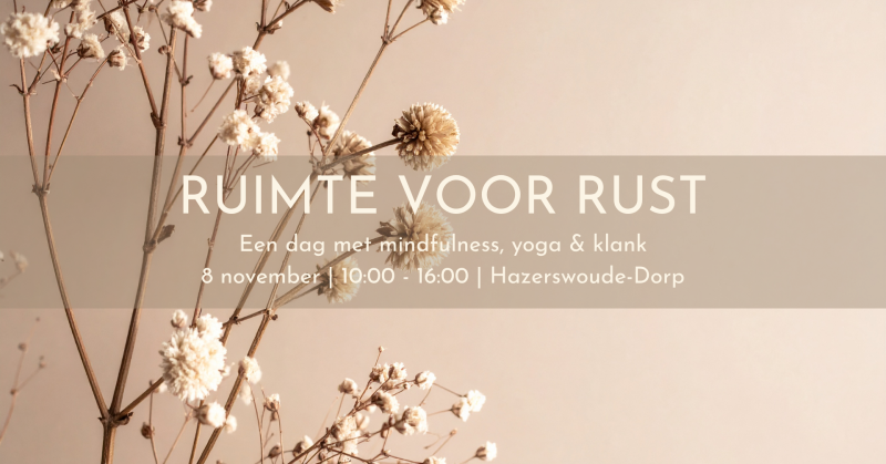 Ruimte voor Rust - Retraitedag