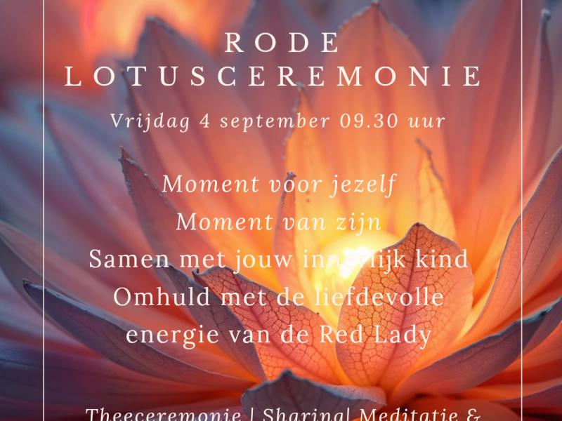 Rode lotus ceremonie