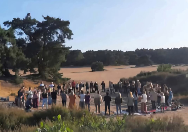 Nieuwe maan & Heling drumcirkel  bij de Lange Soesterduinen