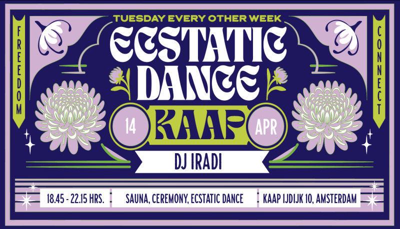 Ecstatic Dance Kaap | DJ IRADI 14-4-2026 - Ecstatic Dance, Conscious Dance, Vrije Dans