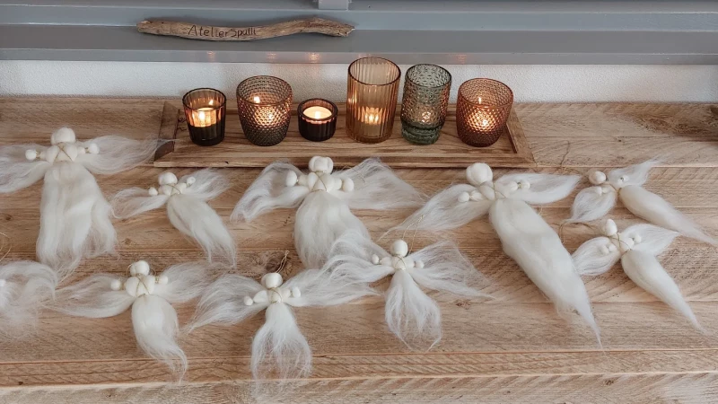 Workshop |  Kerst engeltje van wol  | Vrijdagochtend 11 dec