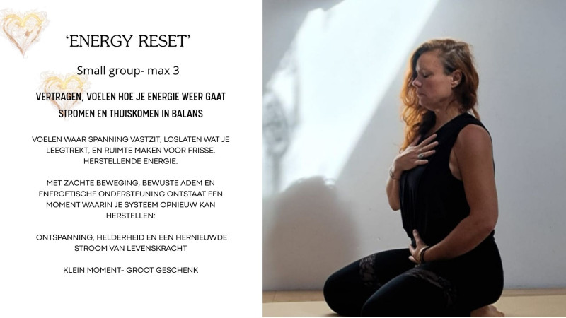 Energy Reset sessie (small group, max 3)