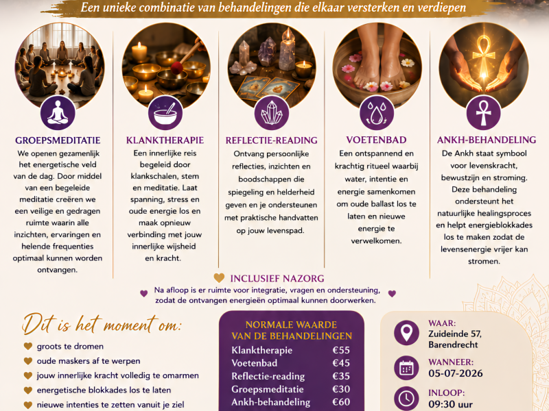 Dag van Healing Transformatie en Verankering