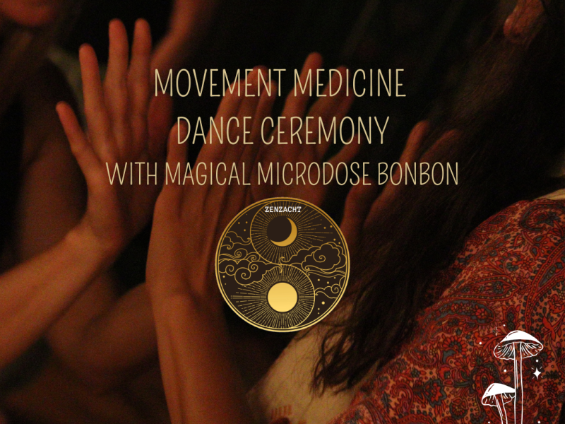 Movement Medicine full Moon dance ceremony with the magical Microdose 