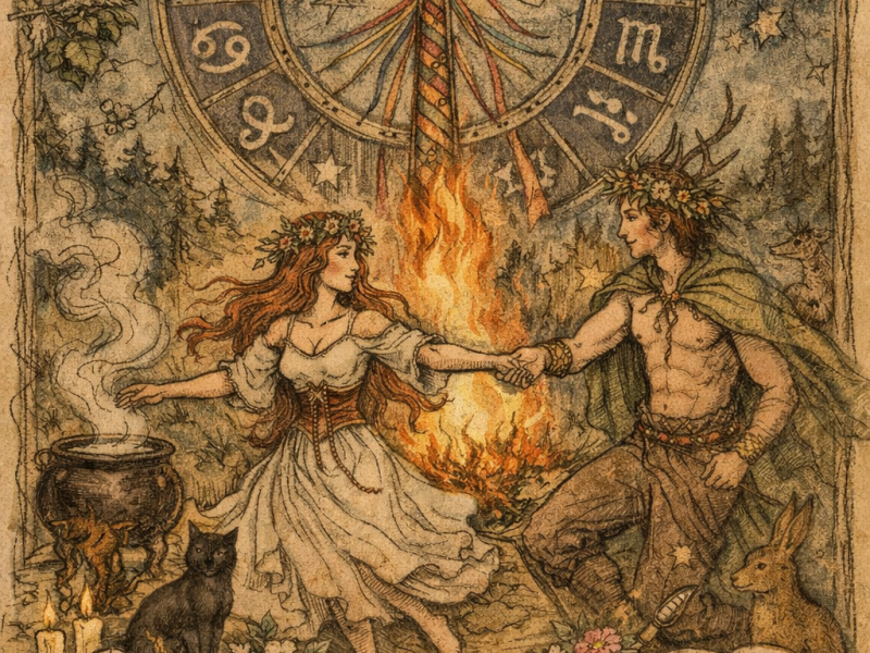 Het astrologisch vuur van Beltane  - Fêtes celtiques de l’année