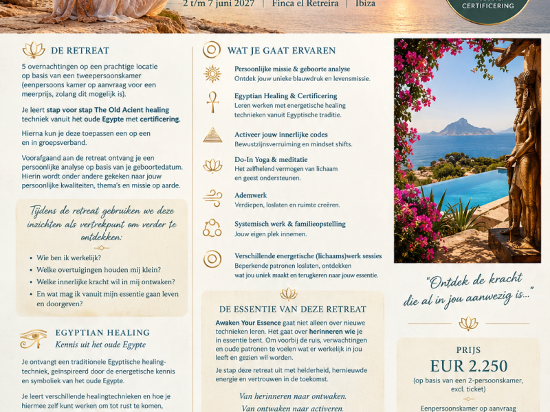 Return to your Essence / Retreat en opleiding