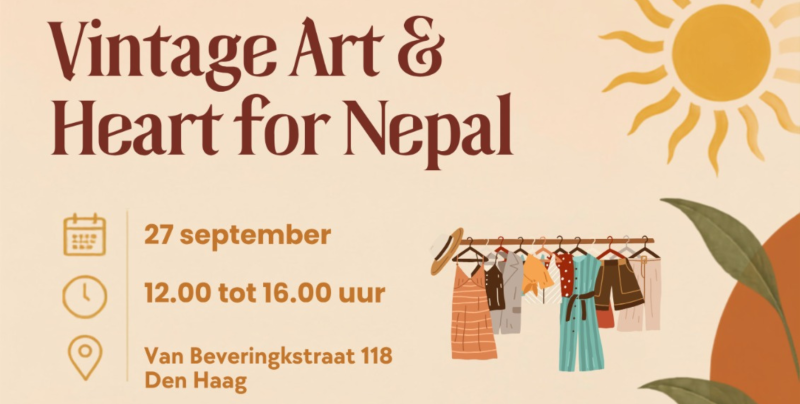 VINTAGE ART & HEART for NEPAL and EXHIBITION NEW ARTIST JiJi