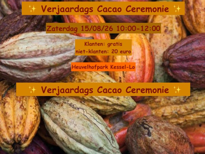 ✨ Verjaardags Cacao Ceremonie/Meditatie ✨