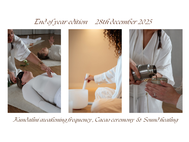 END OF YEAR KUNDALINI AWAKENING FREQUENCY WITH SOUND HEALING & CACAO - Kundalini Activatie, Cacao ceremonie, Soundhealing