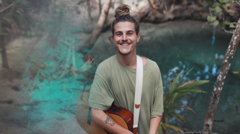 Luc Saha in Concert on a Sacred Castle Ground in Nature
