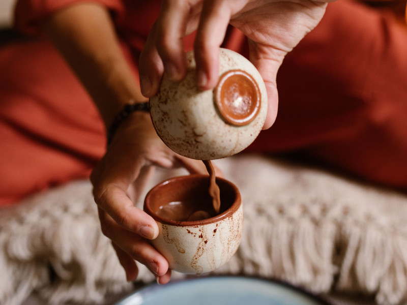 Ademreis met cacao