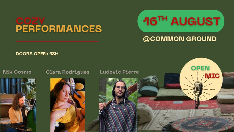 Cozy Performances! @ Common Ground - Live Music, Music Evening, Creativity
