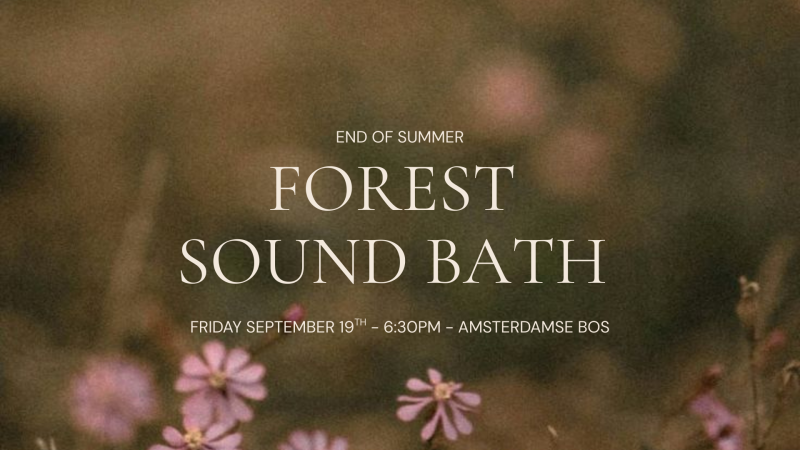 Forest Sound Bath @Amsterdamse Bos  - Sound Bath, Sound Journey, Singing Bowls