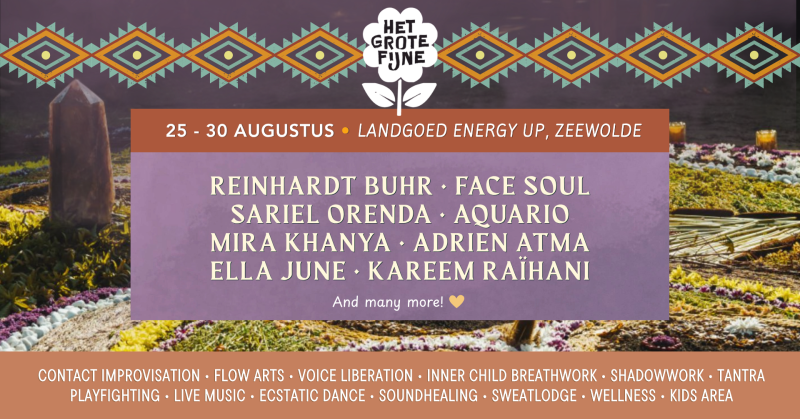 🌸🤲🏼✨🎶 Het Grote Fijne Festival 2026 🥰🏕️☀️🌱