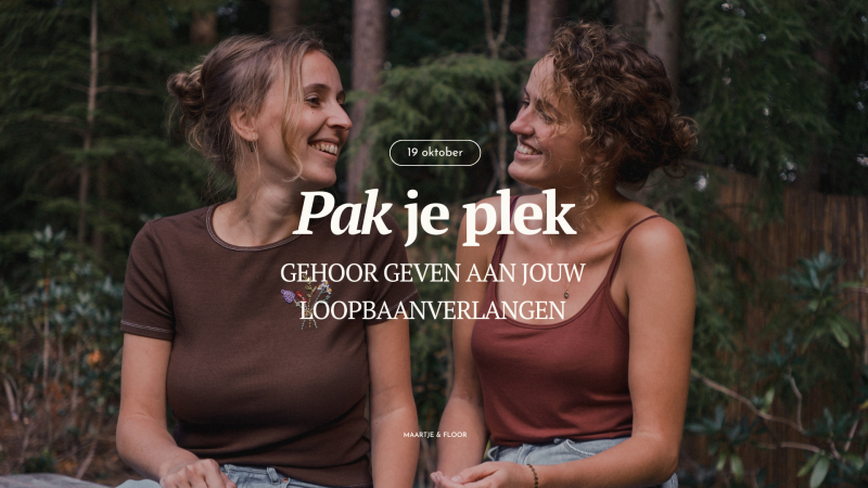 Pak je plek - Gehoor geven aan jouw loopbaanverlangen