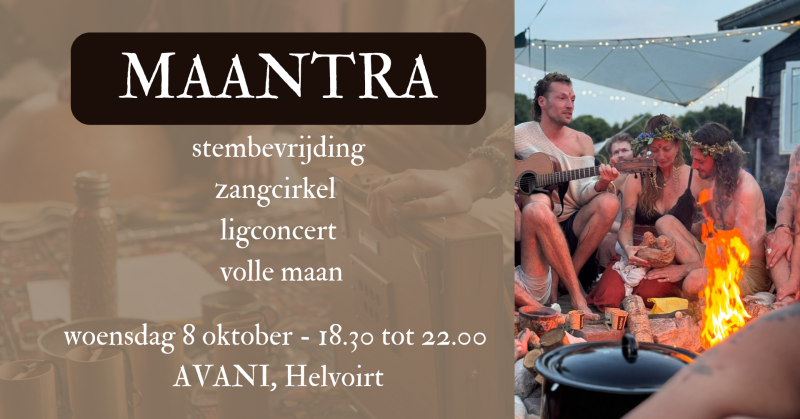 volle MAANTRA zangcirkel @ AVANI - Mantra zingen, Zangcirkel, Volle Maan