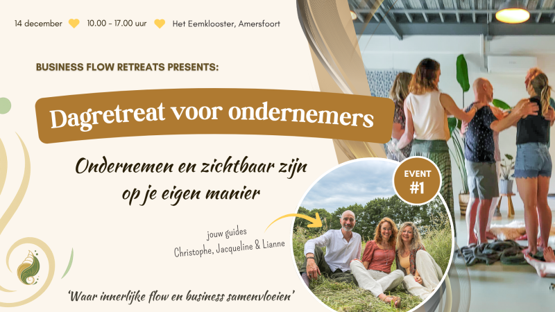 Business Flow Dag Retreat #1 Zichtbaarheid & Authenticiteit 