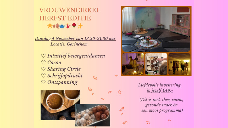 Vrouwencirkel Herfst Editie  💃🏼🍂✨️🧘🏾‍♀️