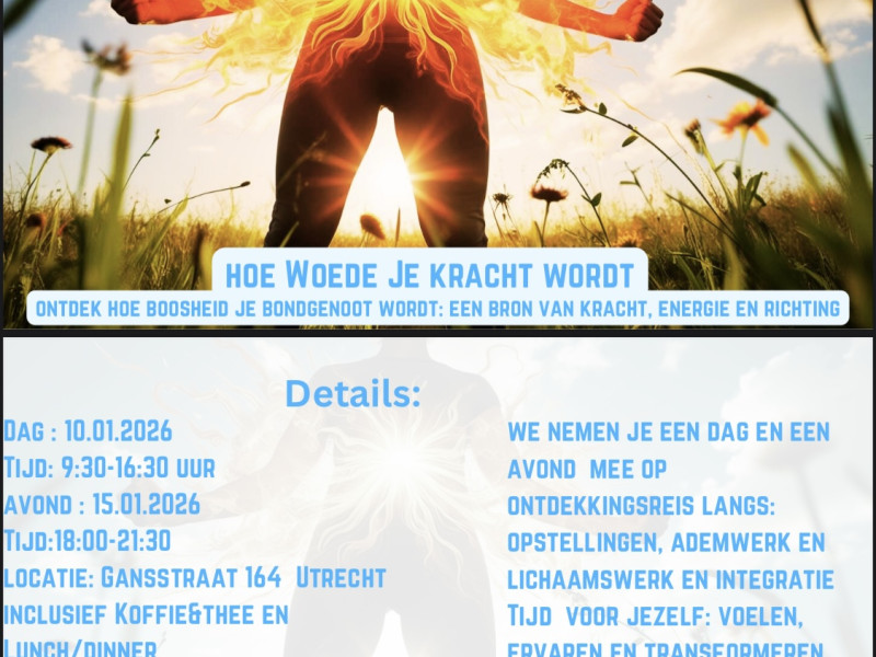Van doofpot naar daadkracht, 1 dag en een avond over boosheid