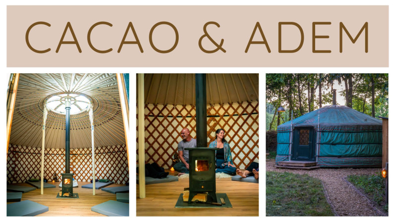 Cacao ceremonie & Ademwerk in Boxtel in onze yurt