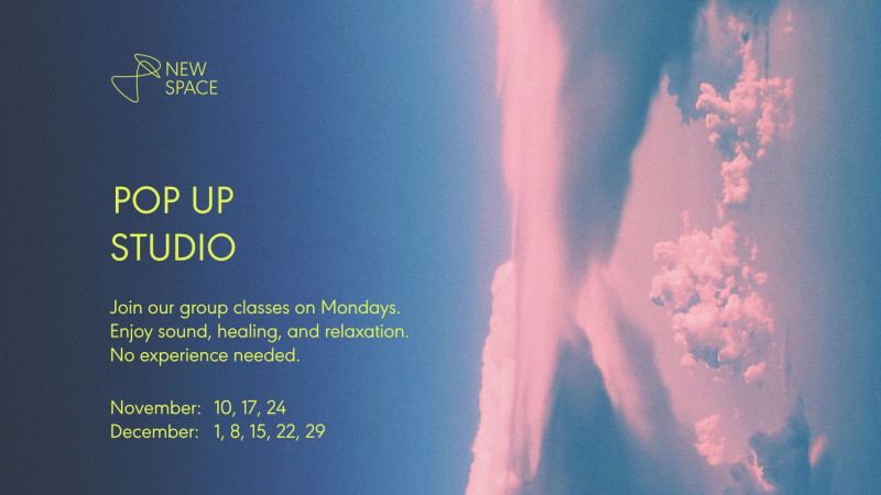 POP UP STUDIO - till end of year - Meditatie, Energiewerk, Soundhealing