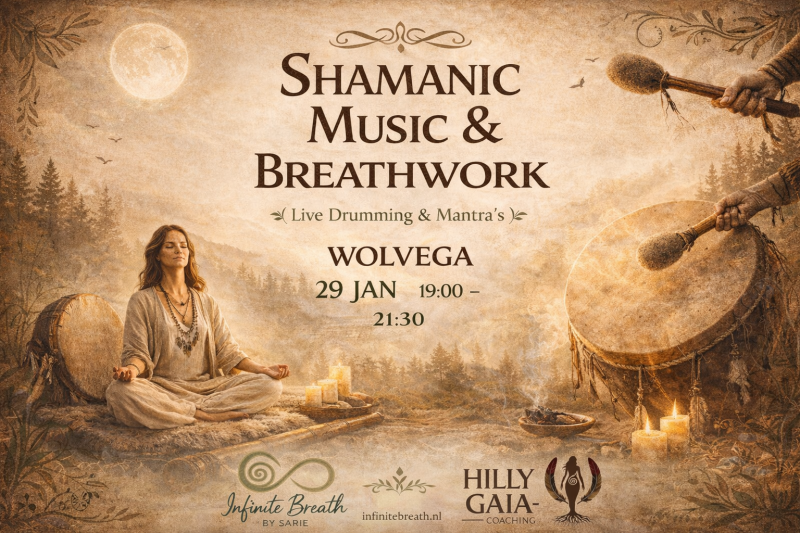 Shamanic Music & Breathwork (Live drumming and Mantras) WOLVEGA - Breath Circle, Inner Journey, Mantra Singing
