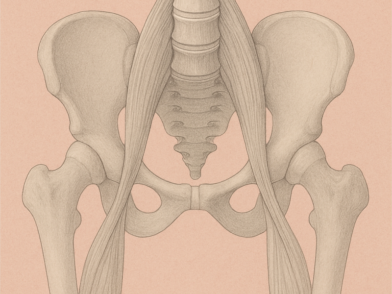 In contact met de psoas.