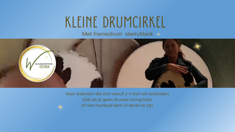 Kleine drumcirkel met framedrum en stem/klank - Drum Circle, Connection, Sound Bath