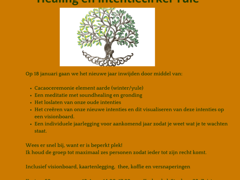 Healing en intentiecirkel Yule
