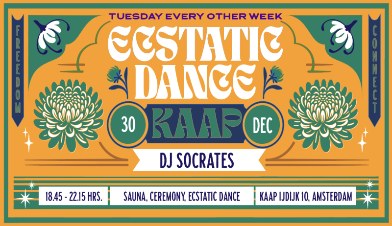 Ecstatic Dance Kaap Amsterdam | DJ Socrates - Ecstatic Dance, Conscious Dance, Vrije Dans