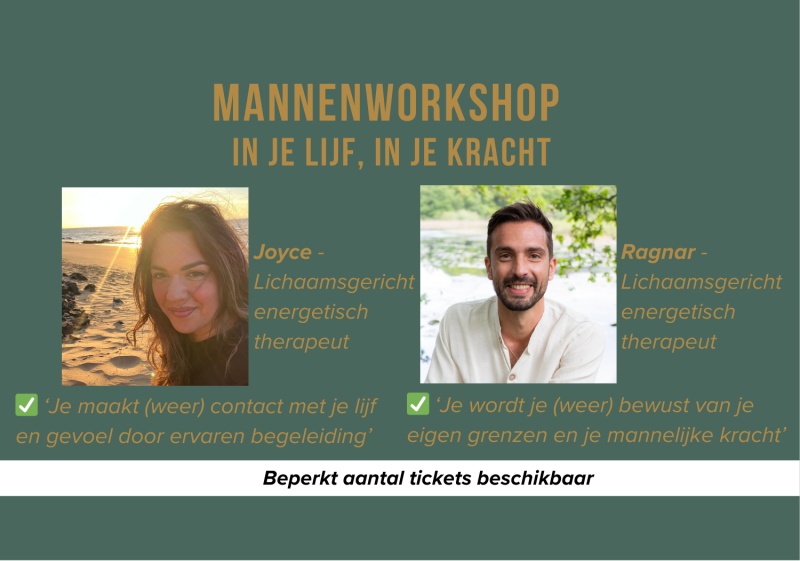 🤝MannenWorkshop in je Lijf in je Kracht (introductie) - Travail corporel, Breathwork, Ateliers pour hommes