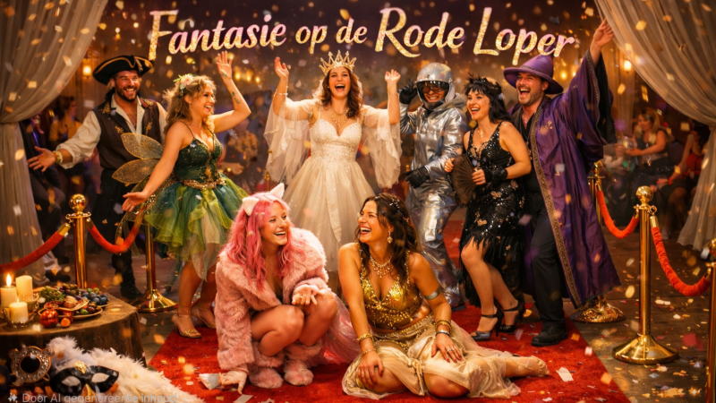 Fantasie op de rode loper: een speelse verkleed- & beleefavond