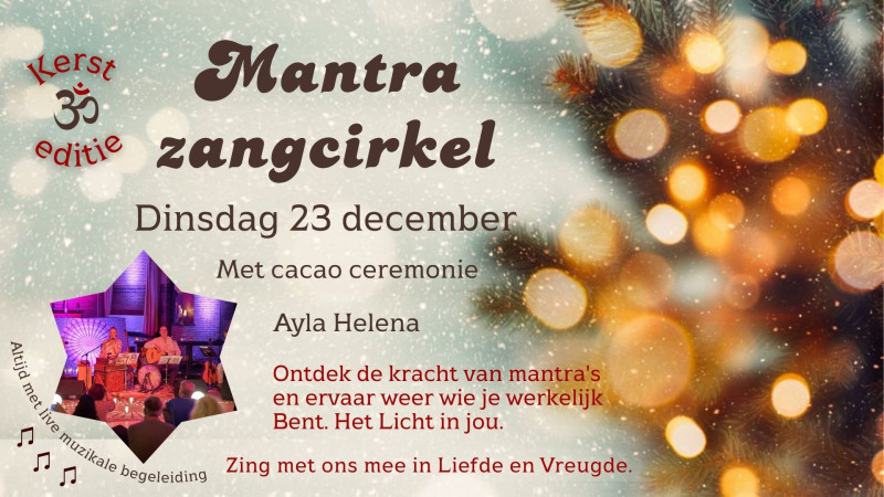 Mantra zangcirkel met cacao ceremonie - Chant de mantras, Cercle de chant, Cérémonie de cacao
