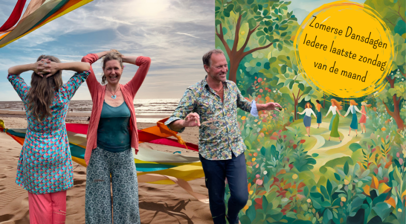 Zomerse DansKlooster Dansdag in de Duinen en aan Zee - Free Dance, Inner Journey, Cacao Ceremony