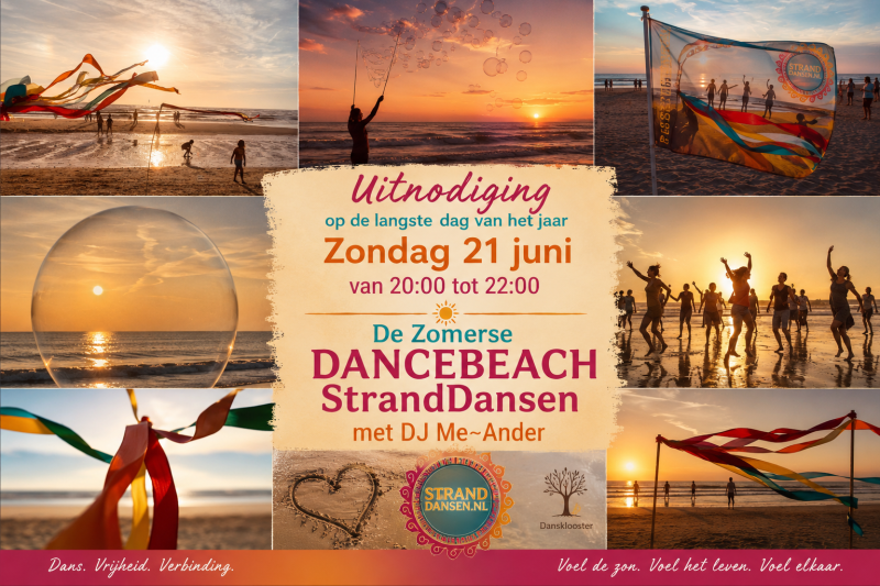 De Zomerse DanceBeach StrandDansen met DJ Me~Ander  - Ecstatic Dance, Vrije Dans, Overige Workshops
