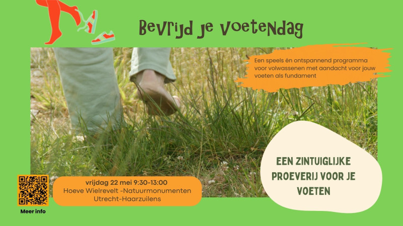Bevrijd je voetendag: ga mee op voetenreis! Een voetbewustzijn event.