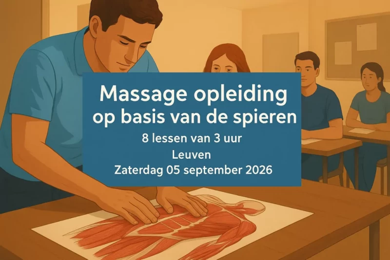 Massage opleiding op basis van de spieren (8 lessen van 3 uur)
