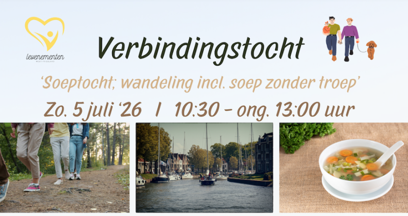 Soeptocht; verbindingswandeling & Soep zonder Troep - Wandelen, Samen eten, Verbinding