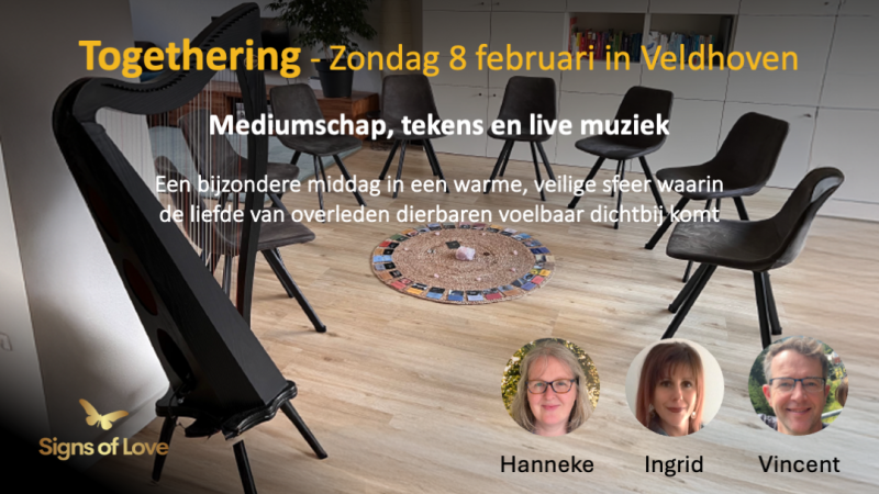 Togethering - Mediumschap, Tekens, en Live Muziek - Veldhoven - Lying Concert, Spiritual Development, Grief and Loss